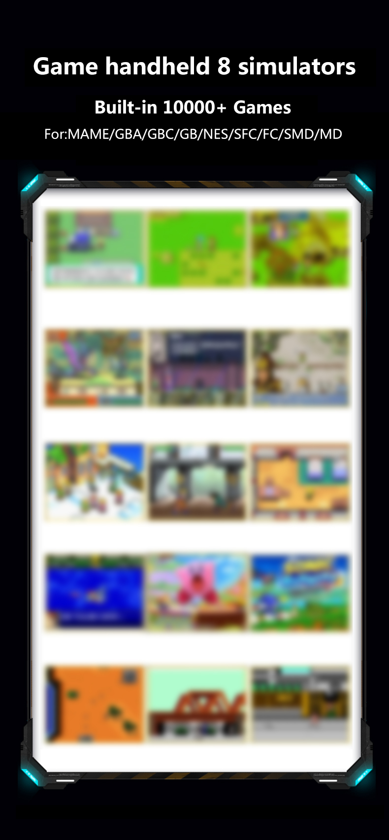 Mini Console de jeux vidéo Portable X7, avec 4.3 jeux classiques intégrés, deux joysticks, Support TV gratuit, 10000 pouces