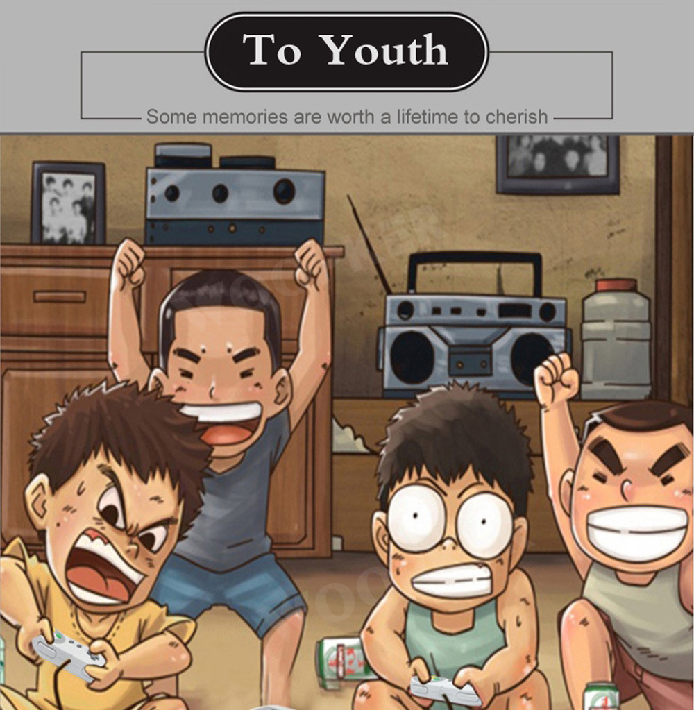 Mini Consoles de jeux vidéo TV rétro, 8 bits, 620 jeux classiques, 2 joueurs avec contrôleur, sortie AV, cadeaux pour enfants