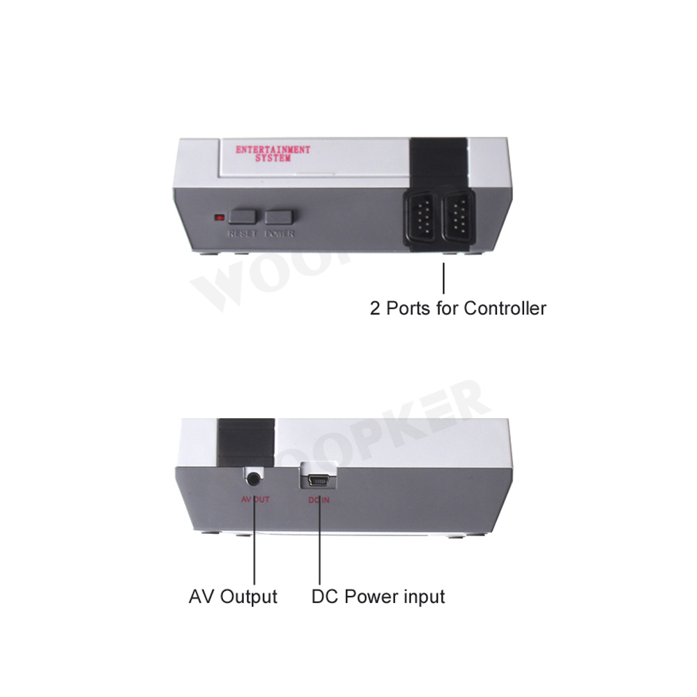 Mini Consoles de jeux vidéo TV rétro, 8 bits, 620 jeux classiques, 2 joueurs avec contrôleur, sortie AV, cadeaux pour enfants