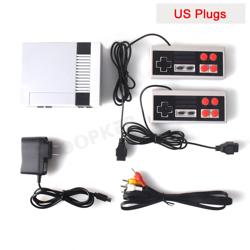 Mini Consoles de jeux vidéo TV rétro, 8 bits, 620 jeux classiques, 2 joueurs avec contrôleur, sortie AV, cadeaux pour enfants