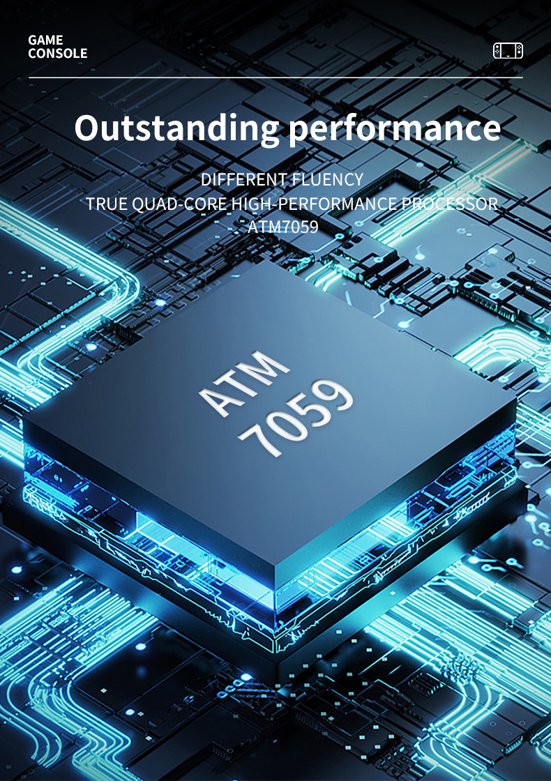 Console de jeux vidéo portable avec écran de XY-09 pouces et résolution de 20000x5.1 HD, 1280 jeux vidéo sans fil, 720 jeux