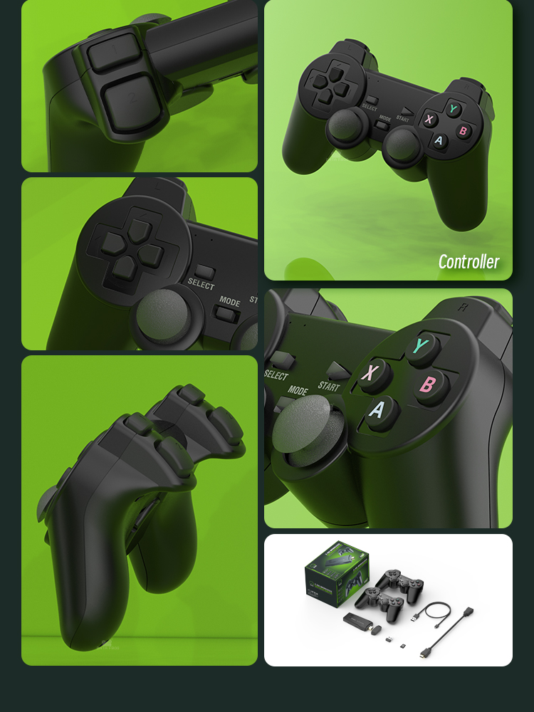 2.4 GO Double Contrôleur Sans Fil