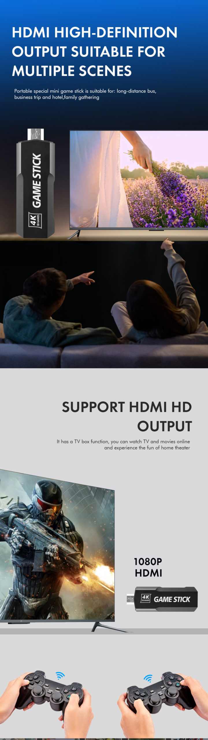 2.4 GO Double Contrôleur Sans Fil