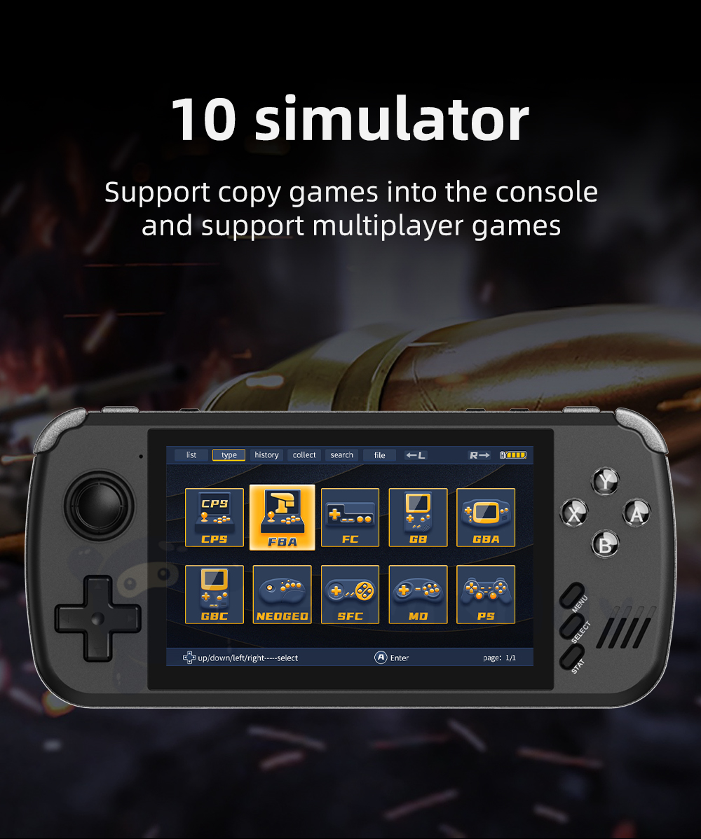 POWKIDDY – Console de jeux vidéo portable X39pro