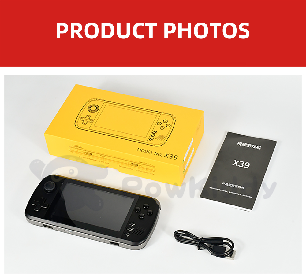 POWKIDDY – Console de jeux vidéo portable X39pro