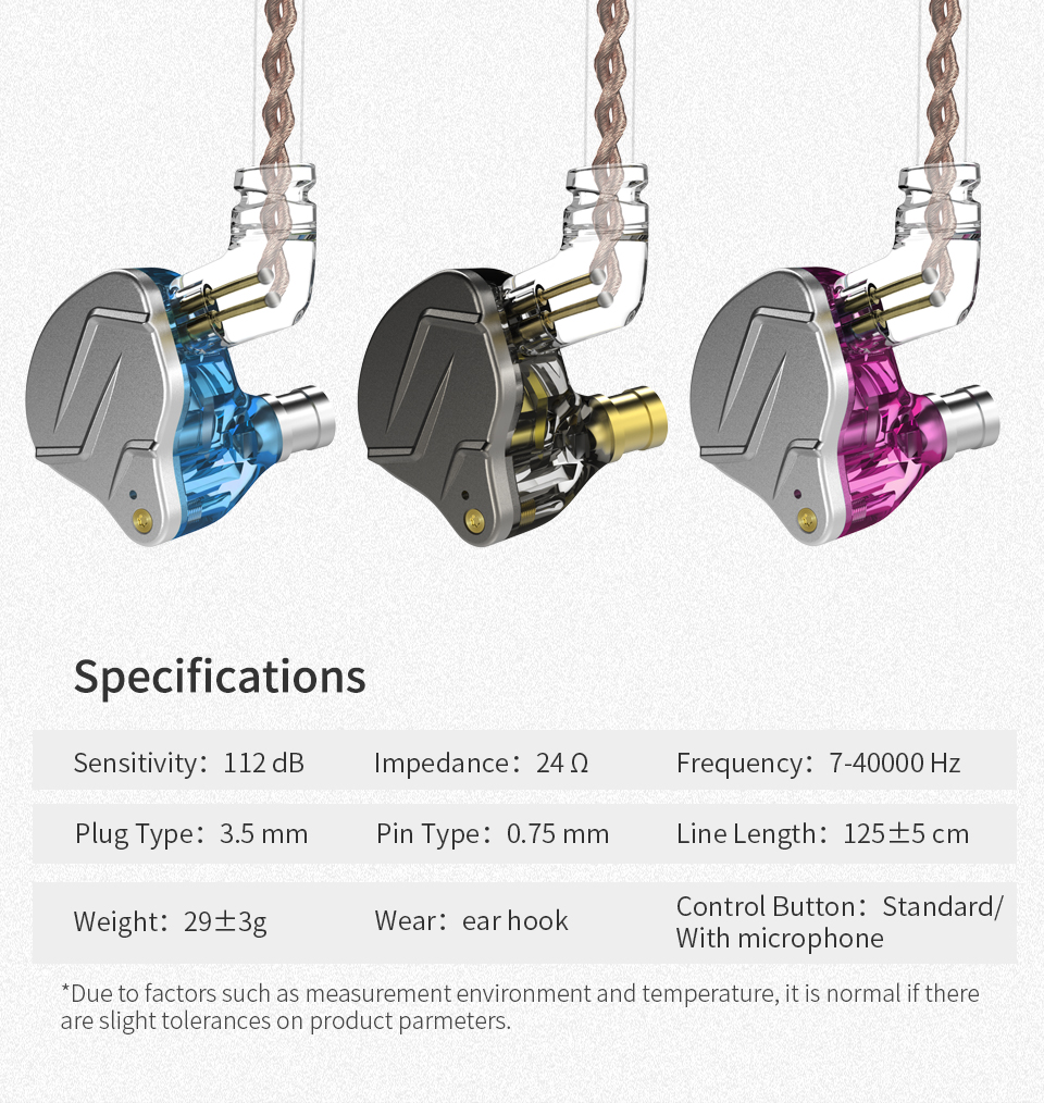 KZ – écouteurs intra-auriculaires