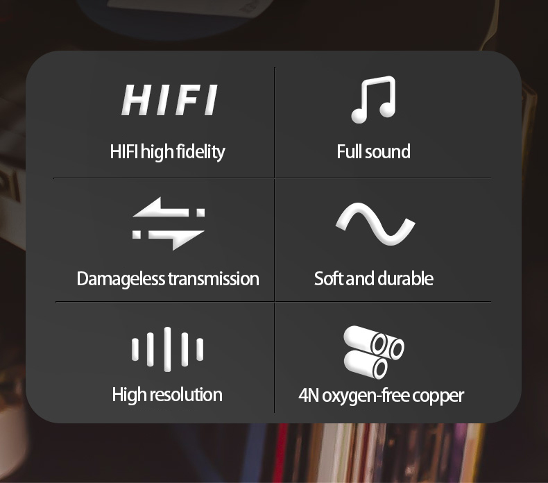 HUALIWEN – câble Audio hi-fi sans oxygène