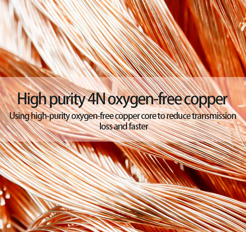 HUALIWEN – câble Audio hi-fi sans oxygène