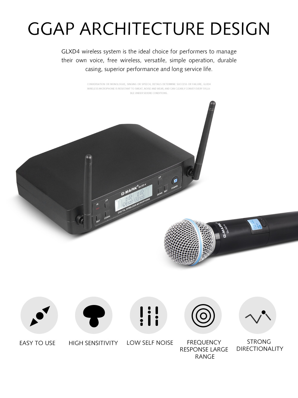 Microphone sans fil G-MARK