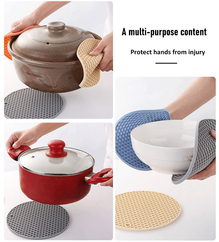 Sous-verre en Silicone de qualité alimentaire