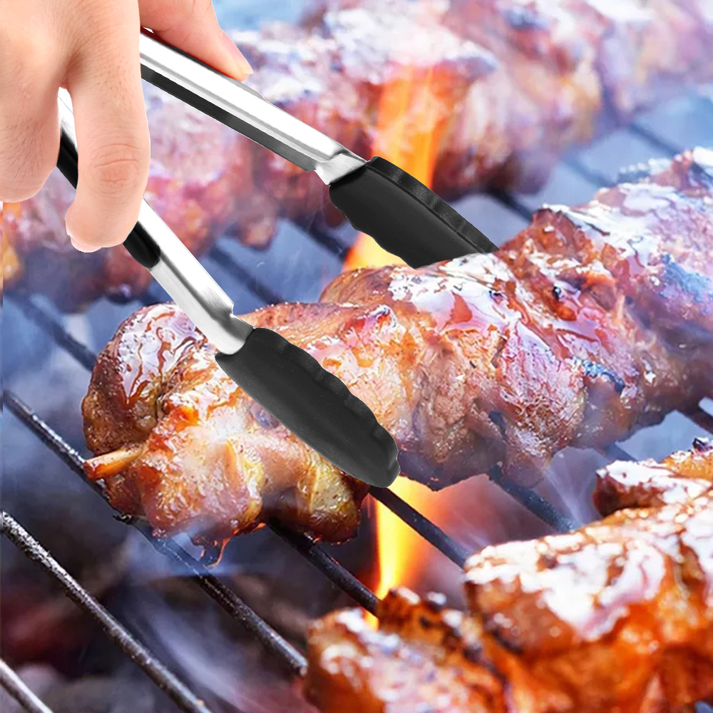 Pince antiadhésive en silicone et en acier inoxydable