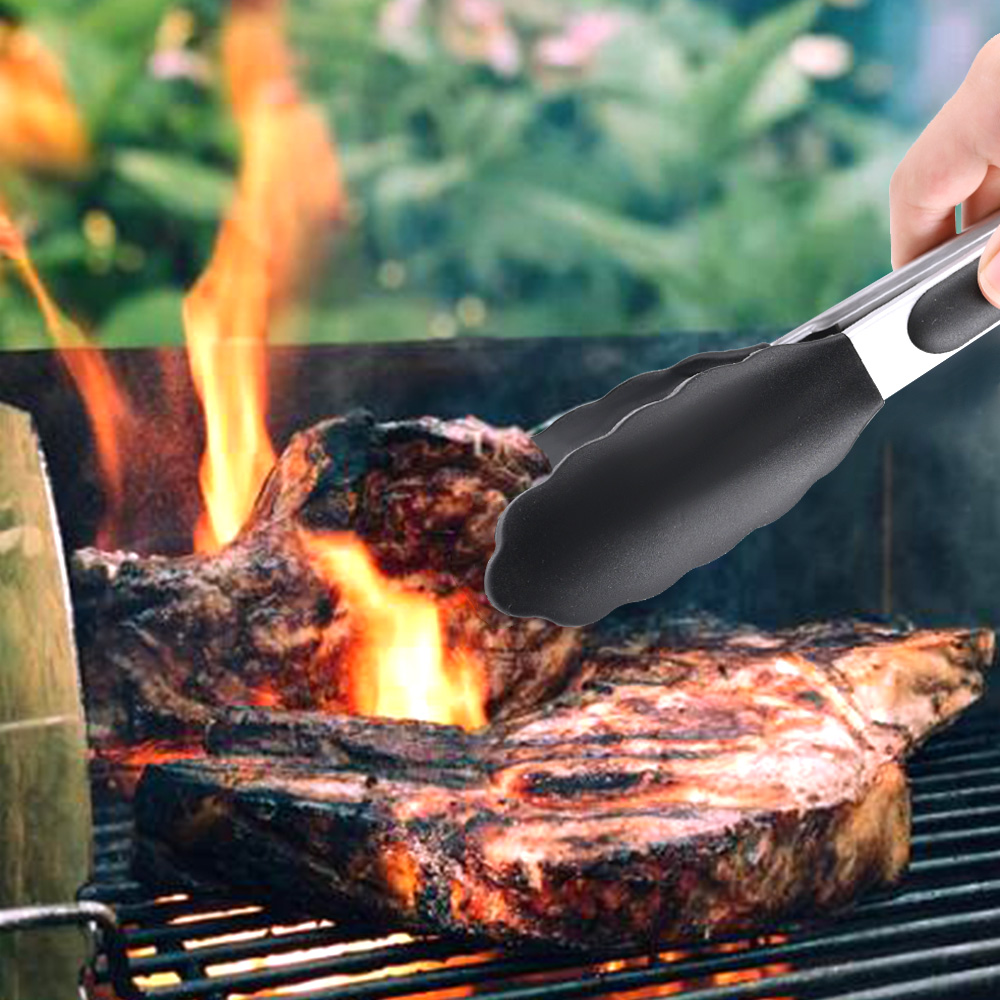 Pince antiadhésive en silicone et en acier inoxydable