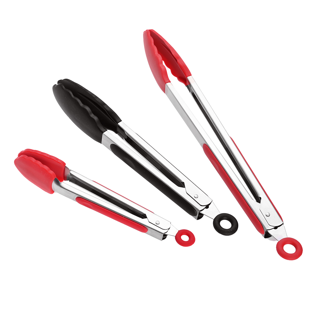 Pince antiadhésive en silicone et en acier inoxydable