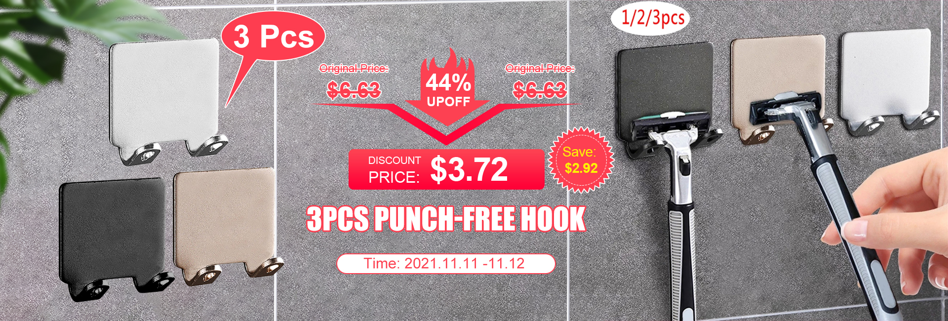 Étagère à épices auto-adhésive