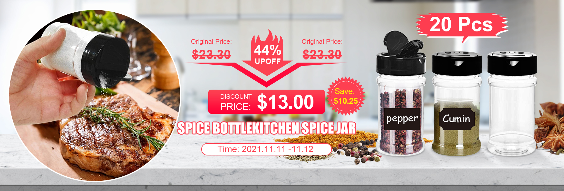 Étagère à épices auto-adhésive