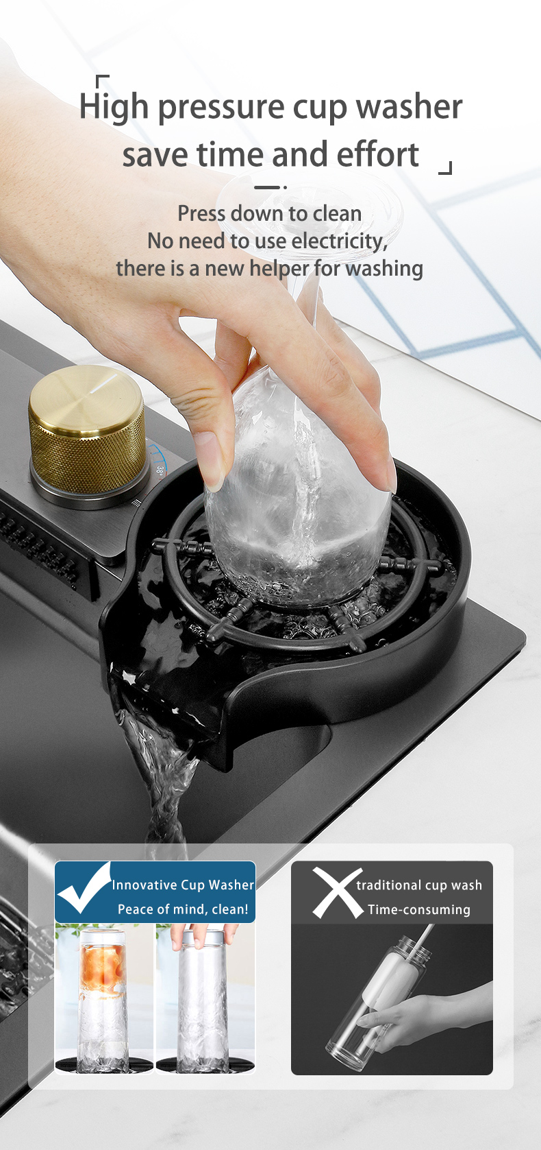 Évier de cuisine en acier inoxydable