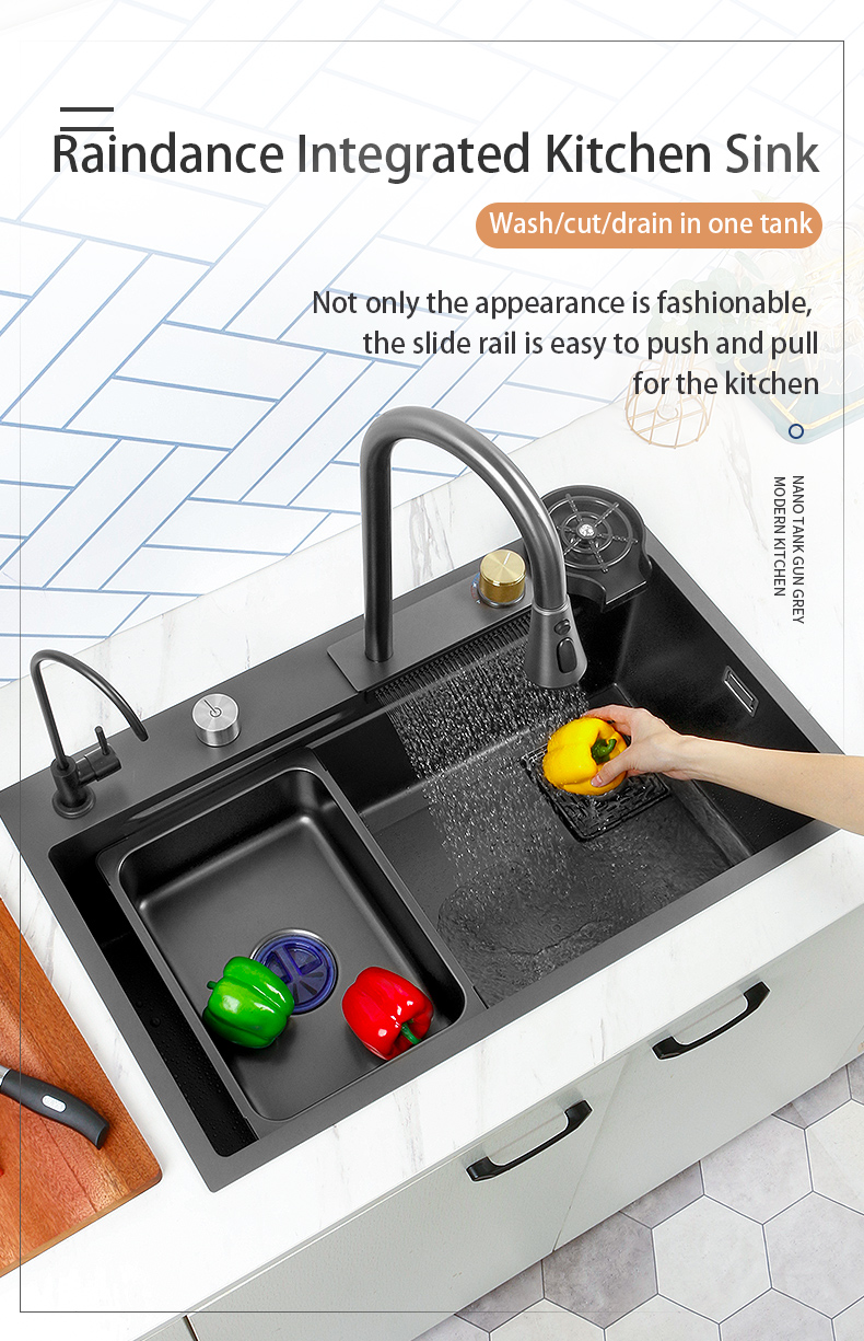 Évier de cuisine en acier inoxydable