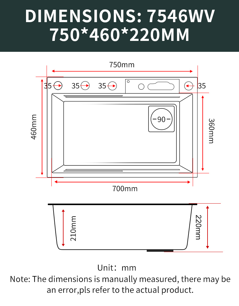 Robinet de cuisine cascade