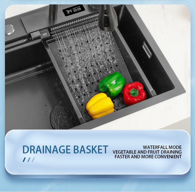 Robinet de cuisine cascade