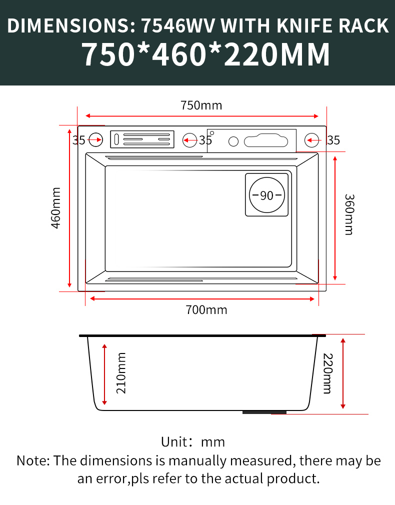 Robinet de cuisine cascade