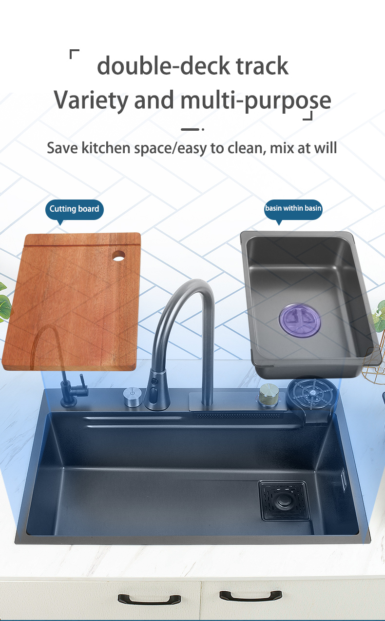 Évier de cuisine en acier inoxydable