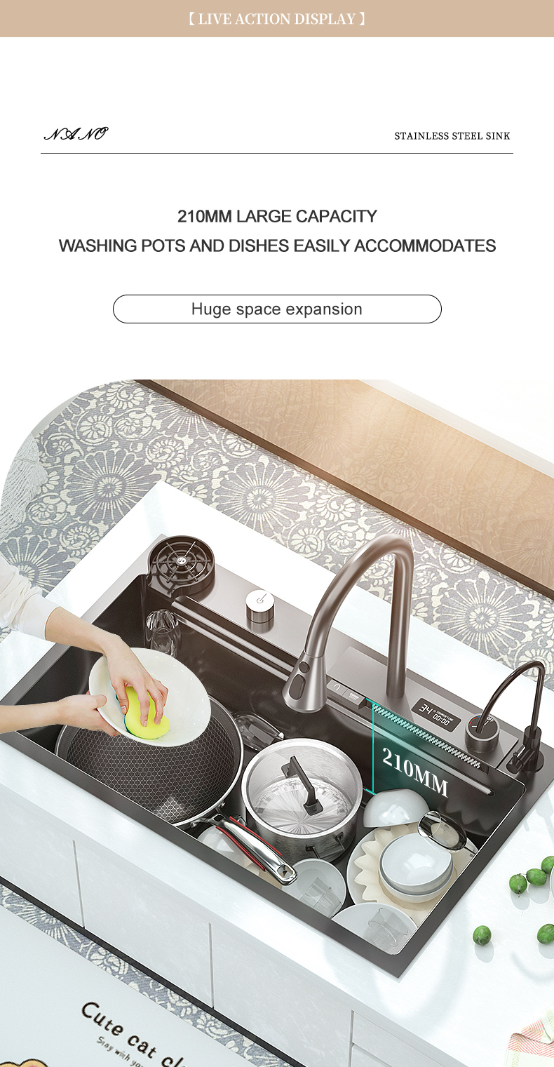 Évier de cuisine en acier inoxydable