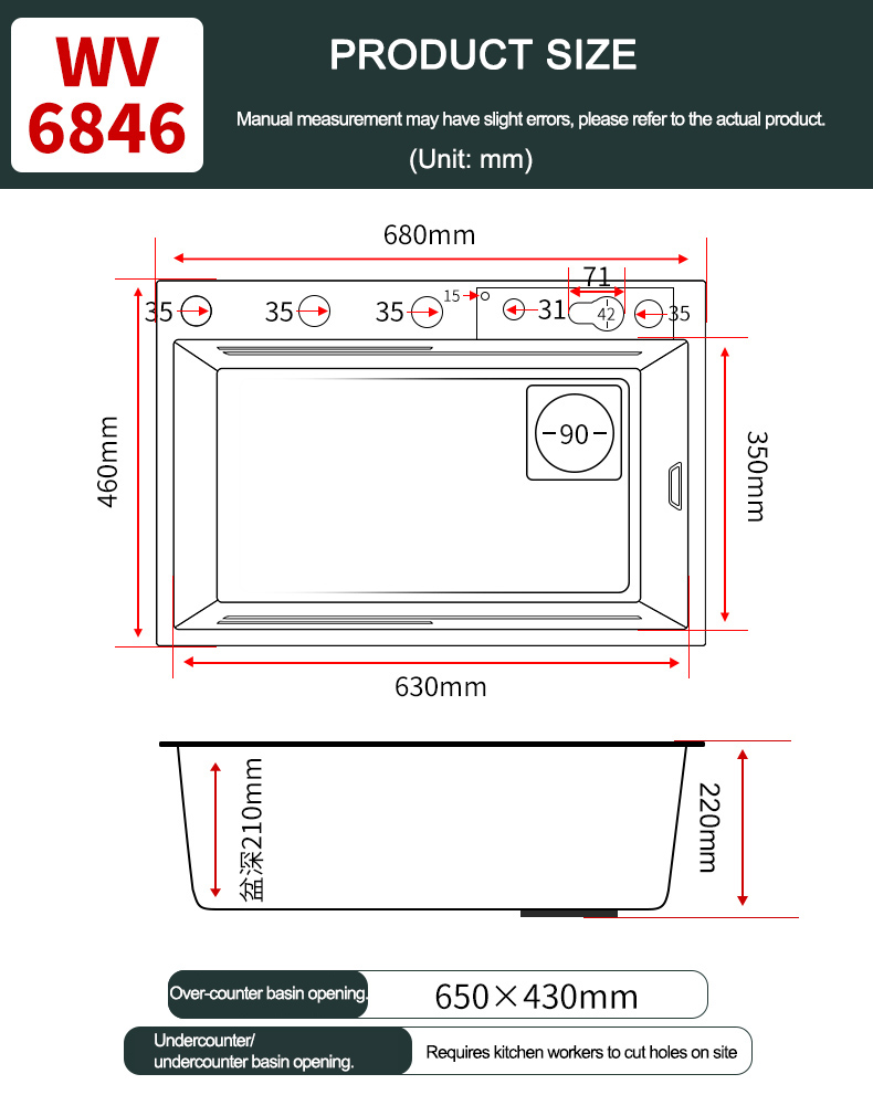 Évier de cuisine en acier inoxydable