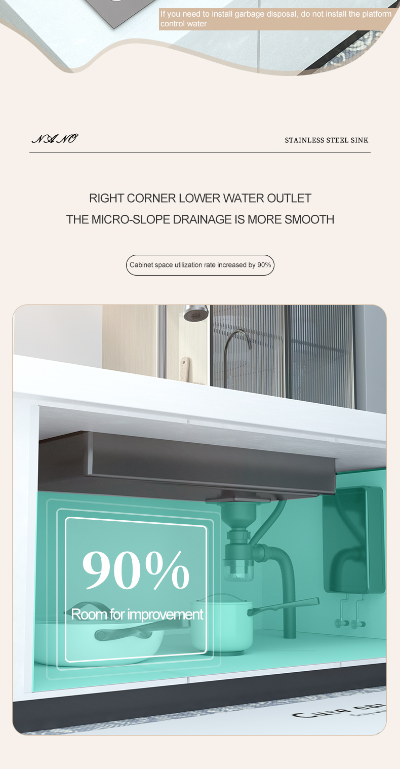 Évier de cuisine en acier inoxydable