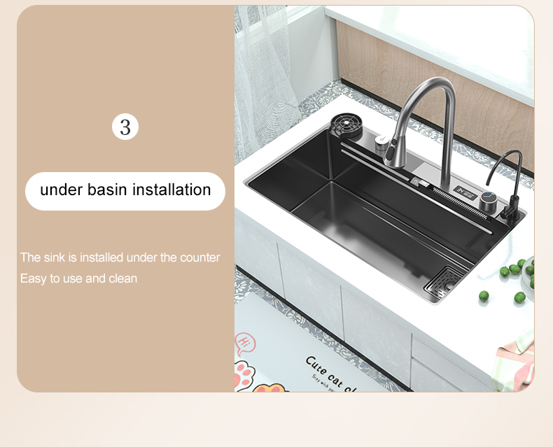 Évier de cuisine en acier inoxydable