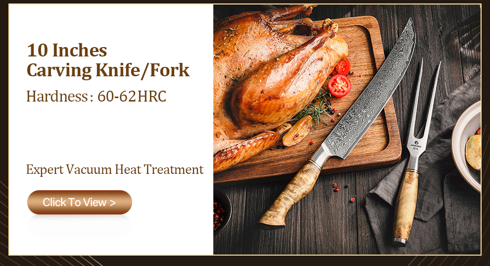 HEZHEN – ensemble de couteaux de Chef en acier