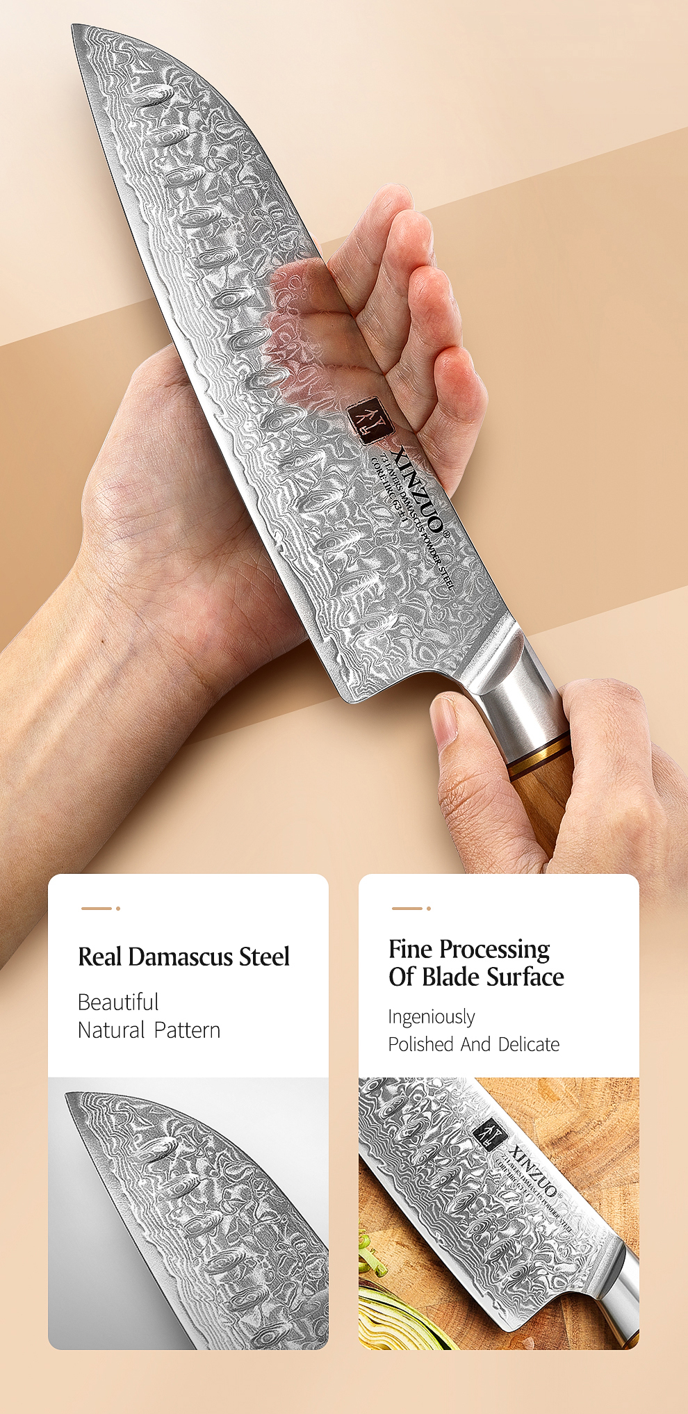 XINZUO ensemble de couteaux