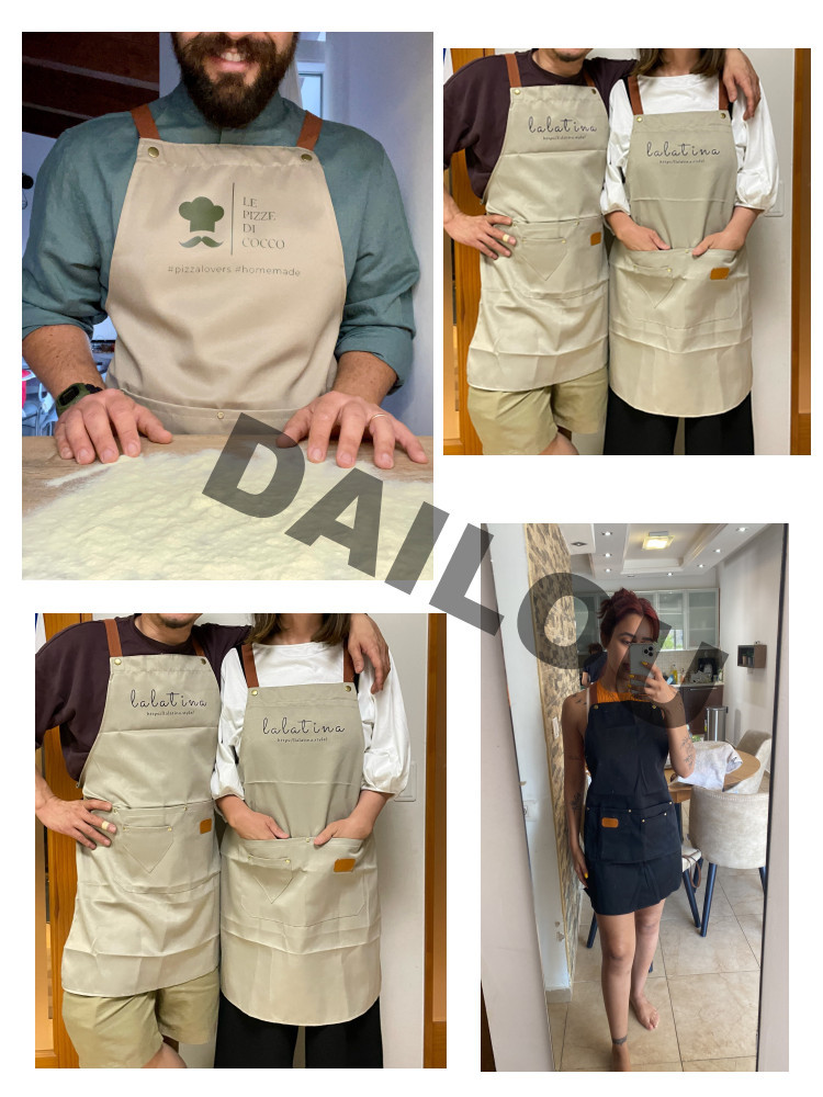 Tabliers de cuisine avec logo