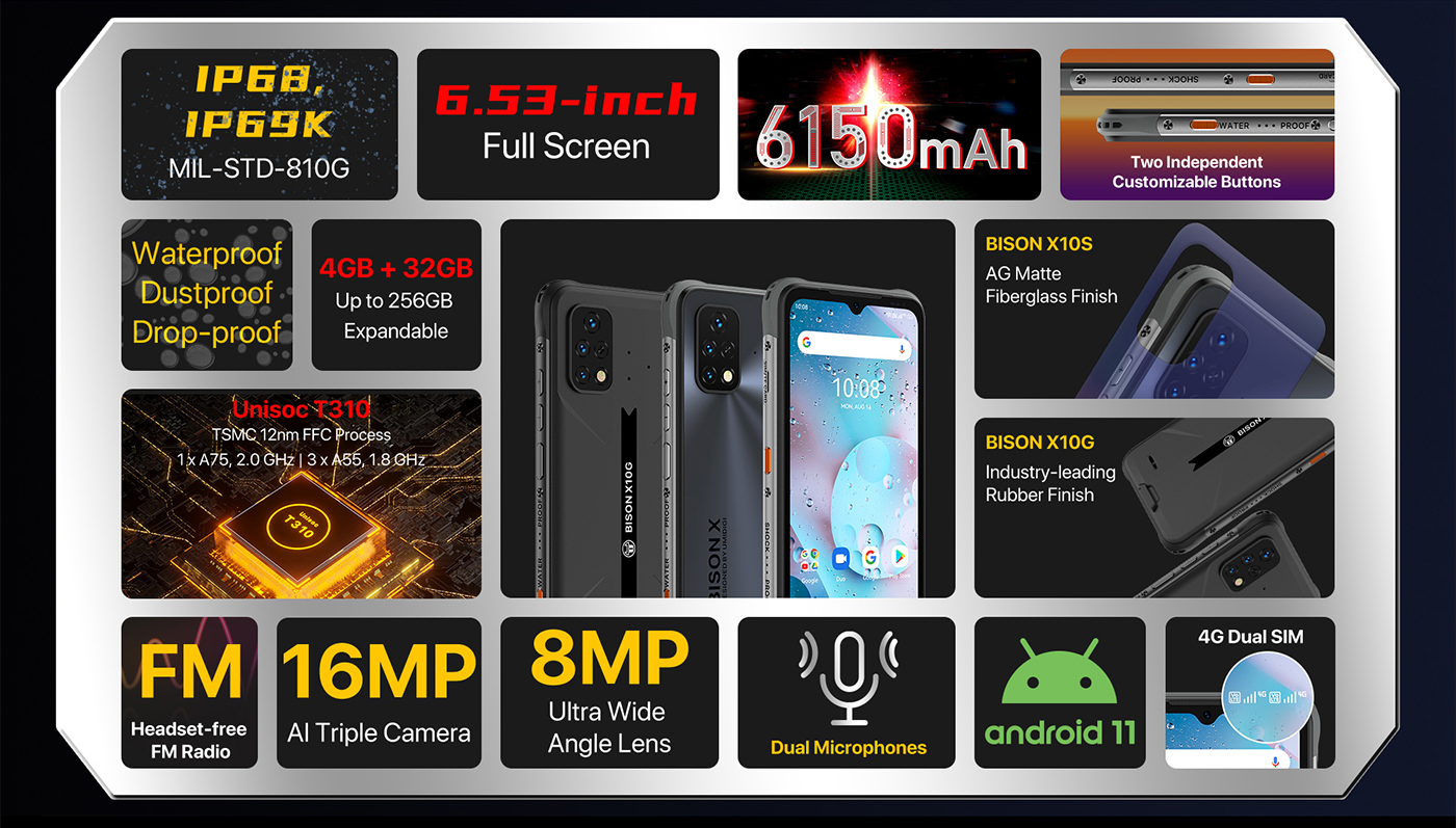 UMIDIGI BISON – Smartphone X10S