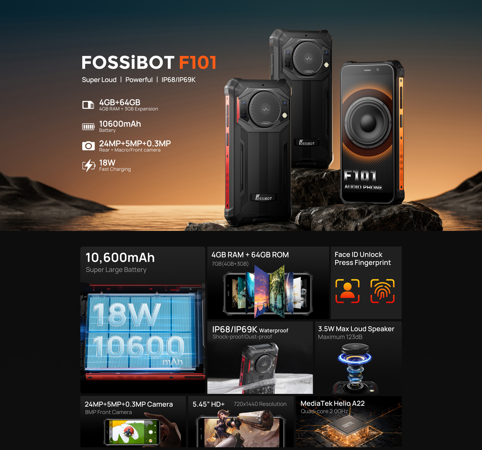 FOSSiBOT F101 Smartphone