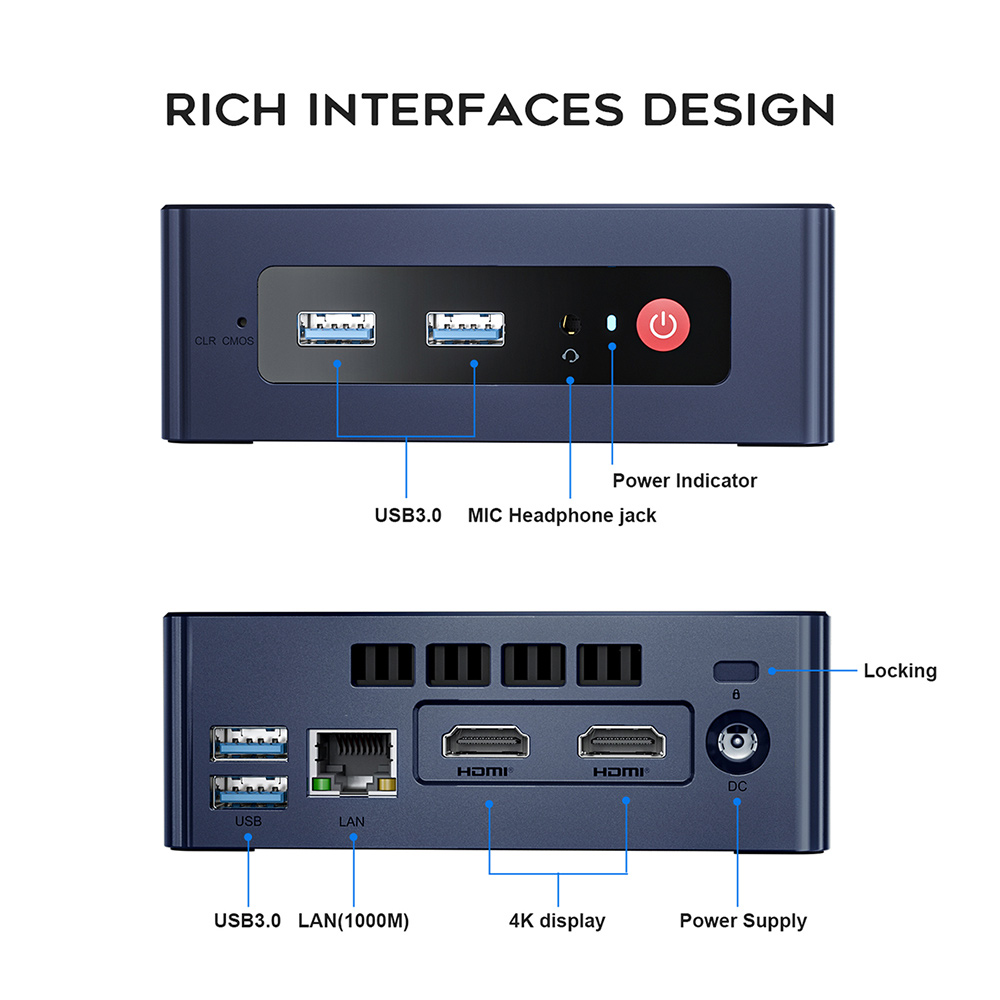 Beelink – Mini PC de jeux Intel N5095 Beelink – Mini PC de jeux Intel N5095