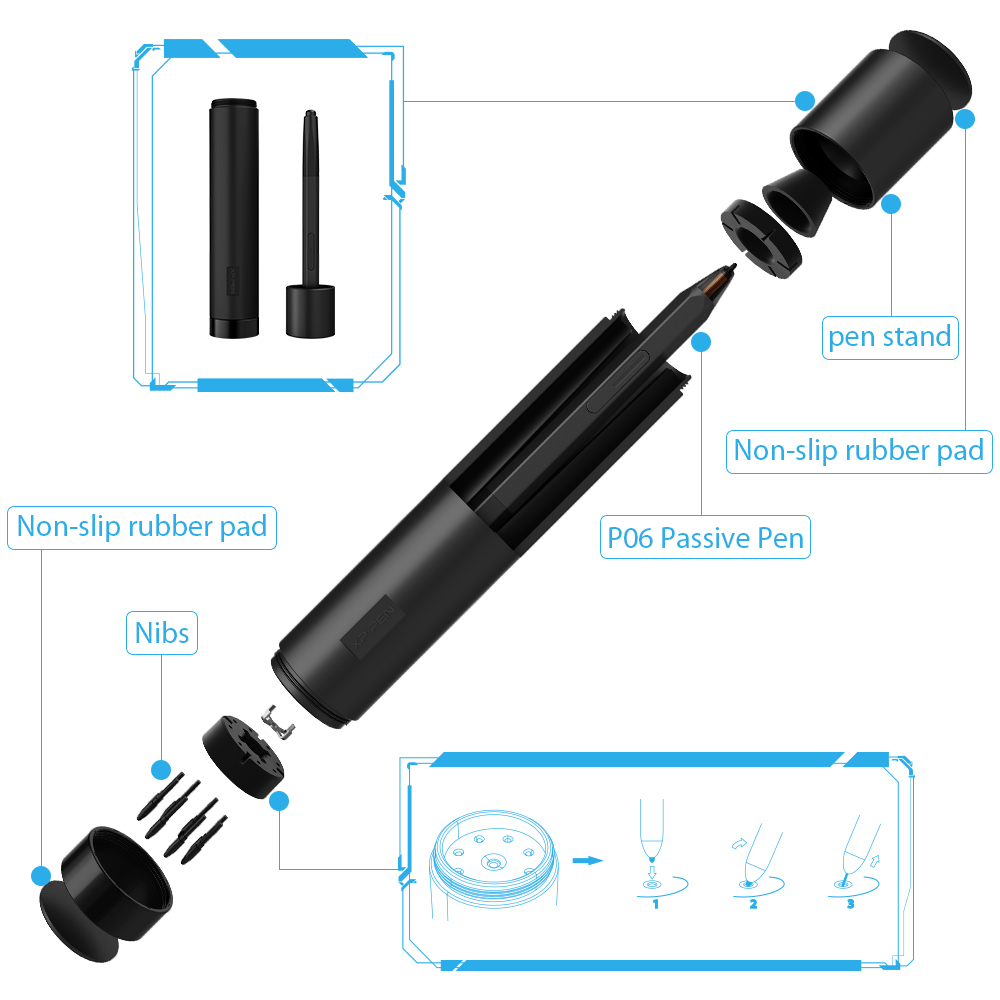 XPPen Artist 12 Moniteur de dessin graphique