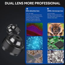 Microscope numérique Wifi à double objectif