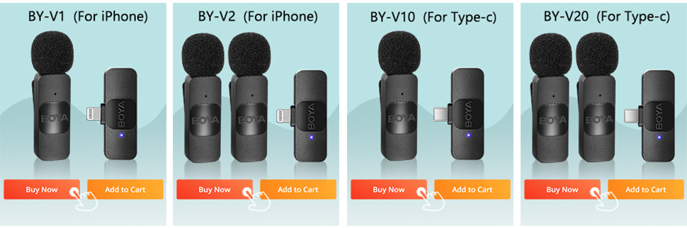 BOYA BY-V – Mini Microphone BOYA BY-V – Mini Microphone