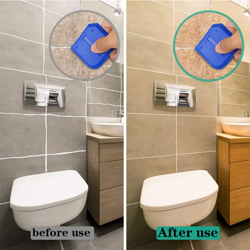 Couteau dissolvant de colle en Silicone, grattoir d'angle, spatule de beauté, Kit de raclage de coulis 5 en 1, outil multifonction de calfeutrage