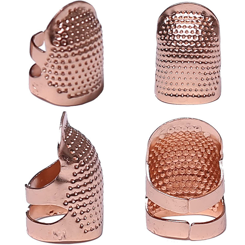 Bouclier de doigt en métal pour dé à coudre, pour le travail à la main, bouclier de doigt, anneau, couture, bricolage, outil de couture, 1-3 pièces