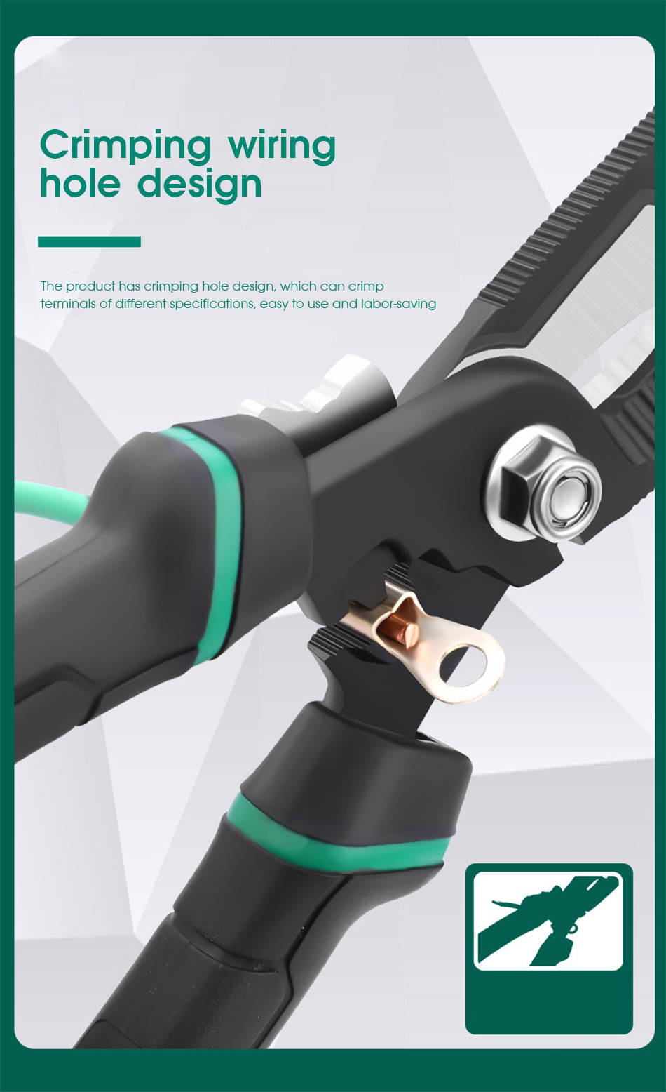 KINDLOV – pince à sertir 9 en 1 pour électricien, dénudeur de fil, aiguille multifonctionnelle, outil manuel de réparation de matériel universel