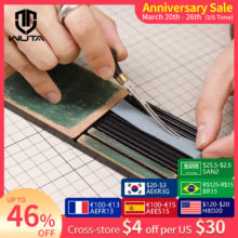 WUTA aiguiseur de bord en cuir multifonctionnel, Outils cuir, affûteur de bord en cuir, outil d'affûtage de la bande, couteau à polir, pelle large, tranchant