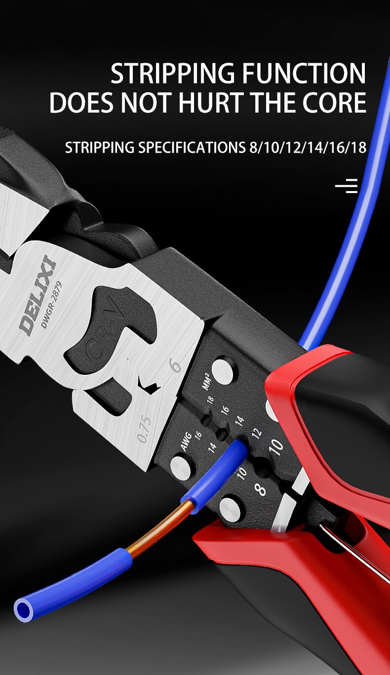 Professional Tools Wire Pliers Stripper Crimper Cutter Needle Nose Nipper Wire Stripping Multifunction Hand Tools