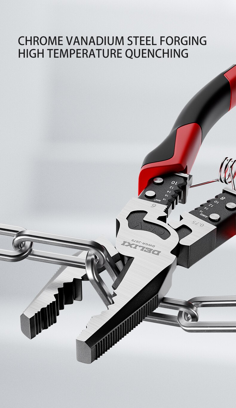 Professional Tools Wire Pliers Stripper Crimper Cutter Needle Nose Nipper Wire Stripping Multifunction Hand Tools