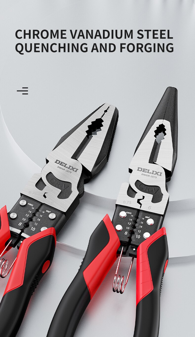 Professional Tools Wire Pliers Stripper Crimper Cutter Needle Nose Nipper Wire Stripping Multifunction Hand Tools