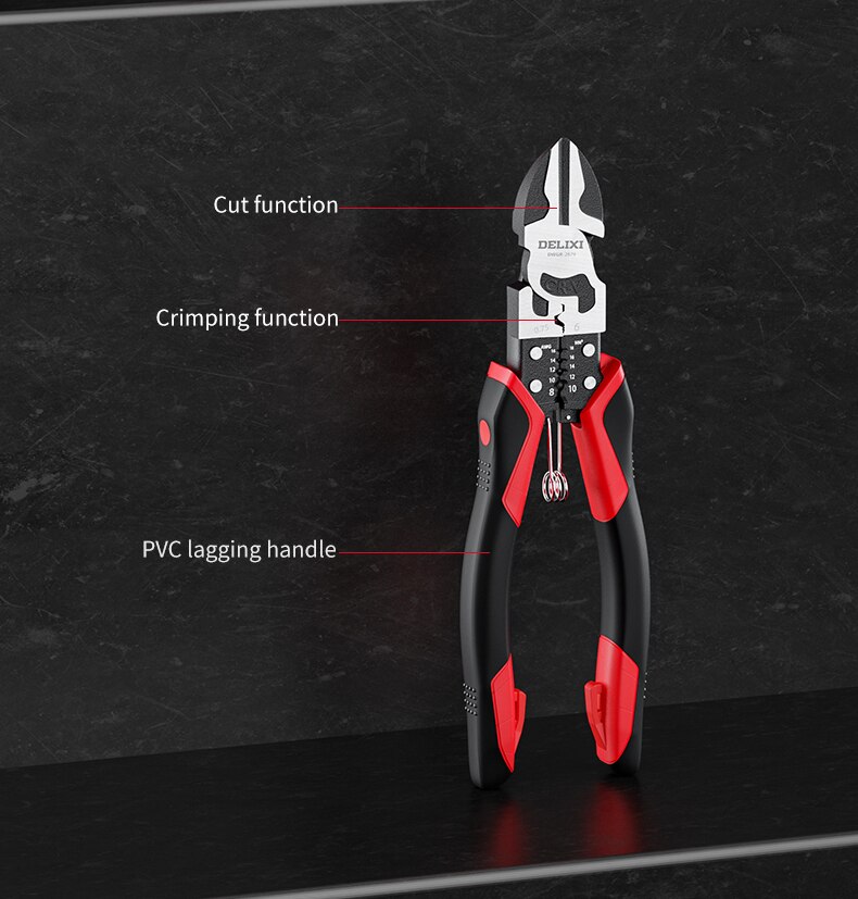 Professional Tools Wire Pliers Stripper Crimper Cutter Needle Nose Nipper Wire Stripping Multifunction Hand Tools