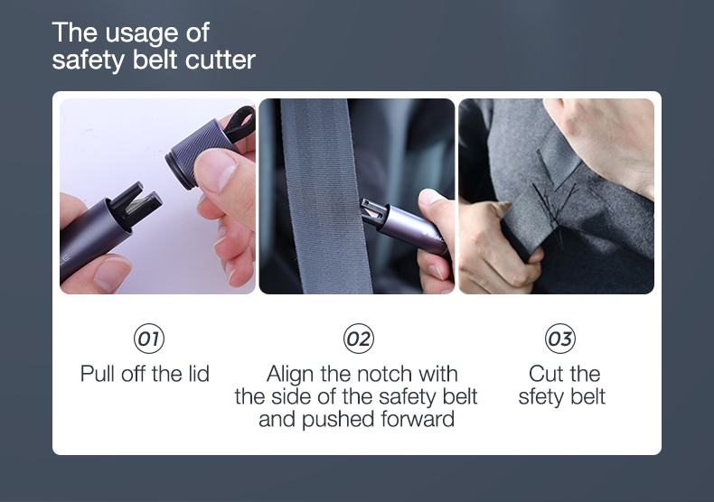 Cafele – marteau de sécurité multifonction, brise-vitre, outils d'urgence, brise-vitre automobile, marteau de sauvetage, coupe-ceinture de siège de voiture