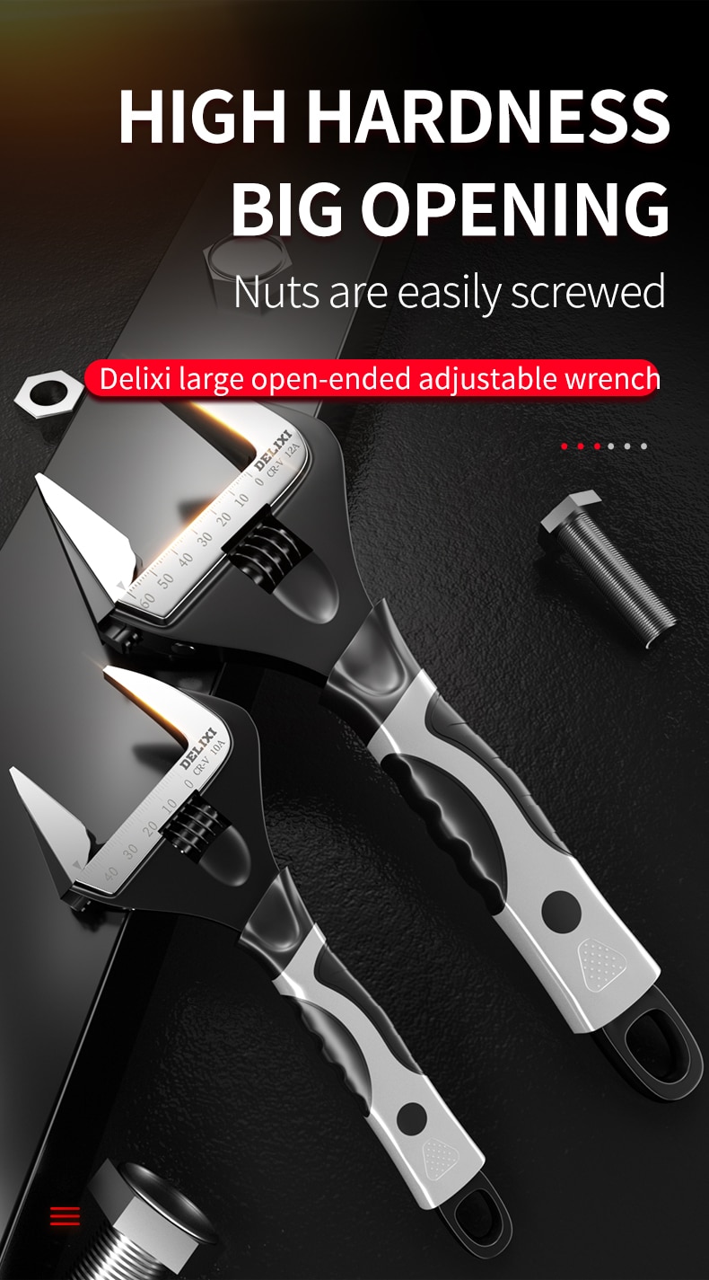 Outil à clé réglable grande ouverture planche de salle de bain multifonctionnelle main mobile piège universel