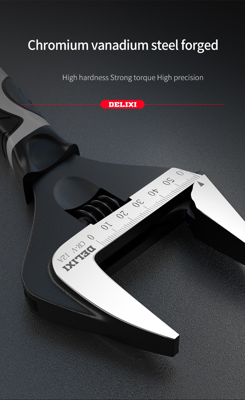 Outil à clé réglable grande ouverture planche de salle de bain multifonctionnelle main mobile piège universel