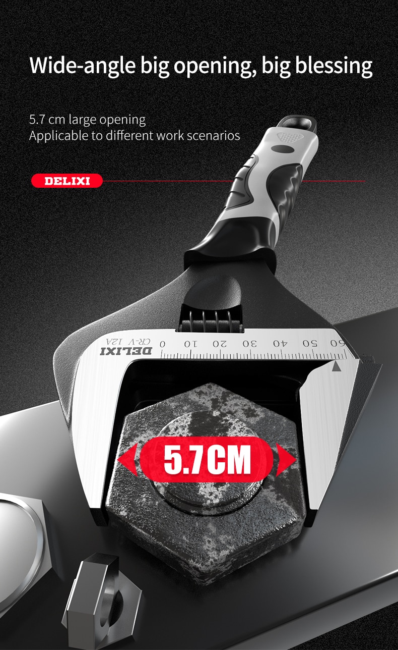 Outil à clé réglable grande ouverture planche de salle de bain multifonctionnelle main mobile piège universel